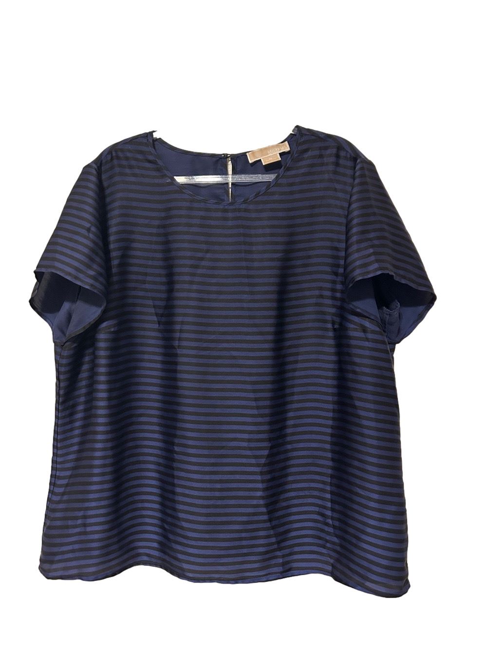 👒Michael Michael Kors stripped top short sleeve size 1X GUC